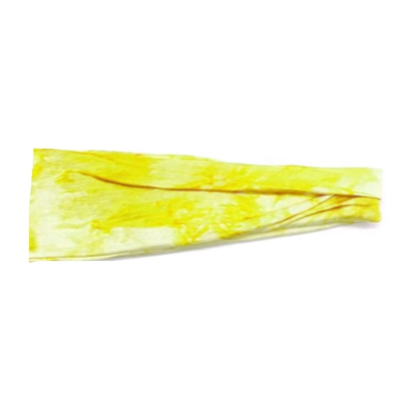 Yellow And White Tie Dye Headband - Picture 3 of 5